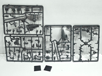 WHFB - 2kpl Black Orc Command Group figuuria [F61]