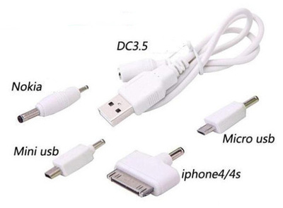 4 in 1 USB adapterisetti Nokia/Apple/micro/mini USB