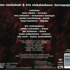 TIMO RAUTIAINEN & TRIO NISKALAUKAUS - Tiernapojat CD/EP 2002 - pikkukuva 2
