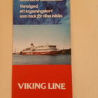 Viking Line Helsinki-Tukholma risteilykortti - pikkukuva 1