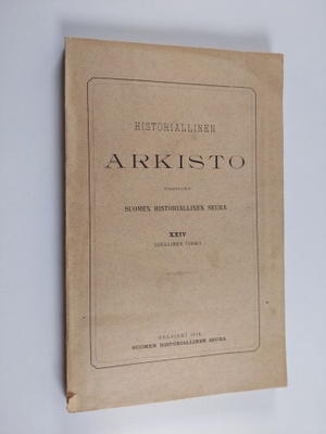 Historiallinen arkisto 24, 1