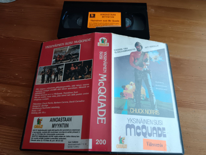 Yksinäinen susi McQuade vhs Omaxi