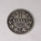 1 Markka 1865 Hopearaha - pikkukuva 2