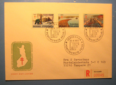 TUB-1971 Metsäteollisuus kirjattu Fdc(111)
