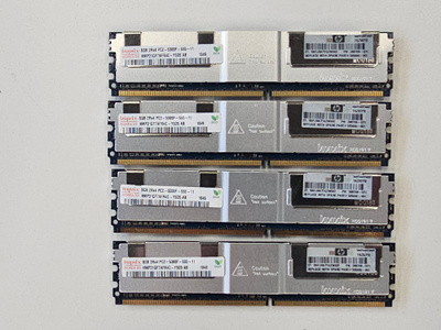 32Gb (4x8 Gb) DDR2 ECC Reg palvelinmuisti (PC2-5300F)