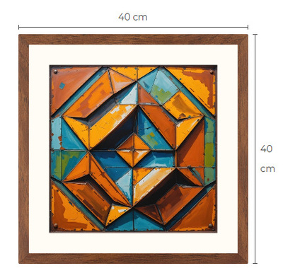 Uusi uniikki abstrakti art print taulu 40 cm x 40 cm