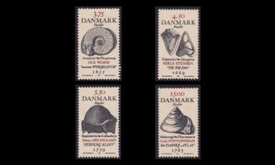 Tanska 1195-8 ** Fossiileja (1998)