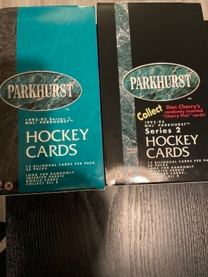 1992-93 Parkhurst peruskortteja