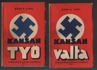 Uoti: Kansan työ + Kansan valta, 1935, nid,K3, [Ellilän sign
