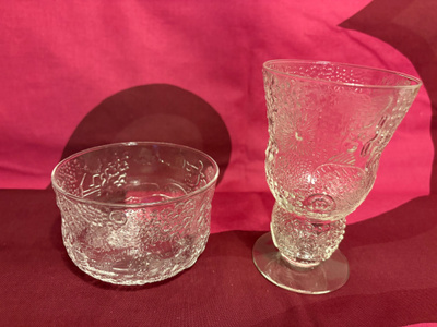 Iittala Oiva Toikka Fauna viinilasi ja kulho