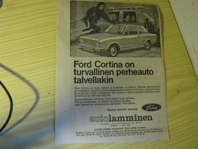 mainos Ford Cortina