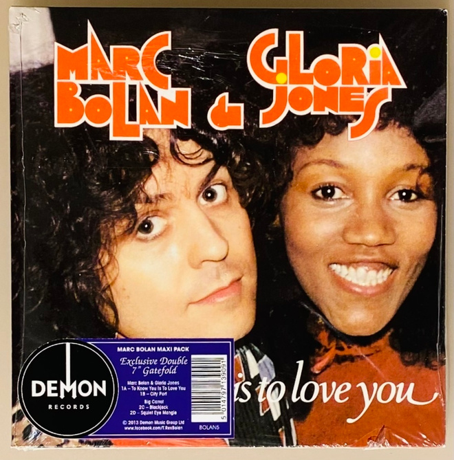 Marc Bolan & Gloria Jones - 2 x single ( uusi )