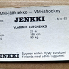 HELLAS MM JÄÄKIEKKO JENKKI  1972.VLADIMIR LUTCHENKO 63 - pikkukuva 2