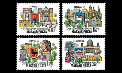 Unkari 2514-7 ** Tonavan mutkan kaupunkeja (1969)