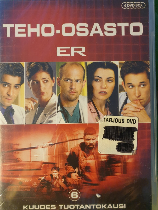 ER TEHO-OSASTO 6. KAUSI DVD UUSI
