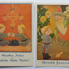 2 kpl Sotilaspostikortteja, piirt. Helga Sjöstedt - pikkukuva 1