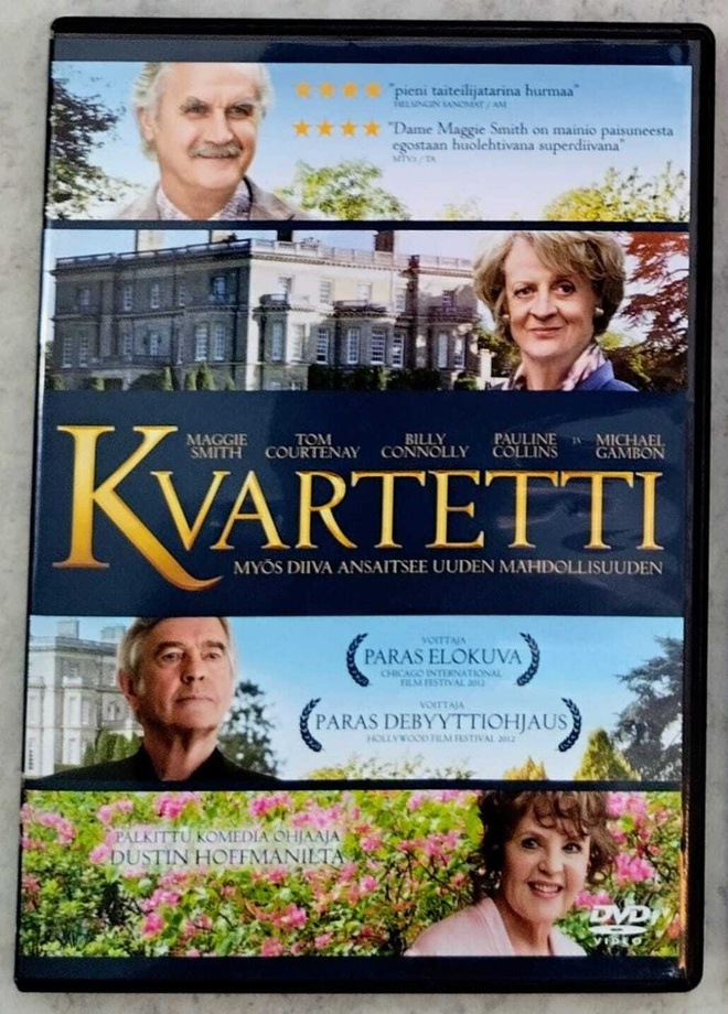 KVARTETTI – Suomi-DVD 2012 - Quartet, Dame Maggie Smith ym.