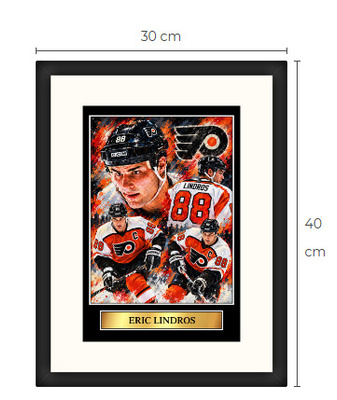 Uusi Eric Lindros art print Limited Edition 30 cm x 40 cm