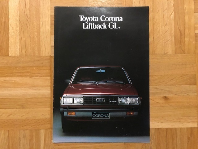 Esite Toyota Corona Liftback GL vuodelta 1979