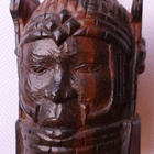figuuri hienoa jalopuuta Afrikka korkeus 20cm pää - pikkukuva 1