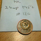 Neuvostiliitto 2 kop 1957 , km# 120 - pikkukuva 2