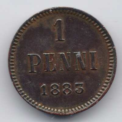 1883 1 penni kl8