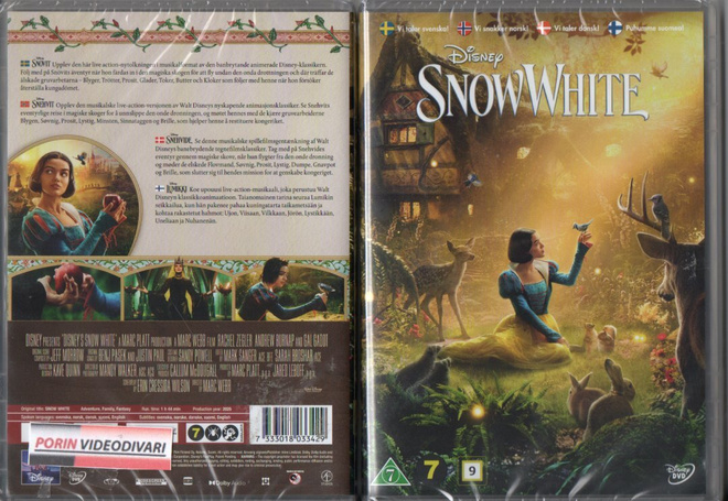 snow white - lumikki	(52 922)	UUSI	-FI-	DVD				2025