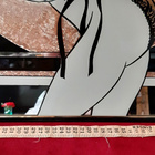Vintage PIN UP Tyylinen sisustuspeili 52×42cm 1991 - pikkukuva 3