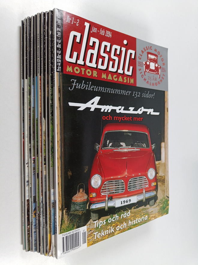Classic motor magazin vuosikerta 1994 (10 lehteä)