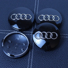 Audi vannekeskiöt – Kromi-Musta – 60mm (4kpl sar - pikkukuva 2
