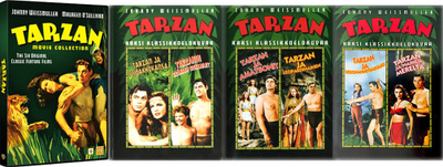 Tarzan: Johnny Weissmüller 12 leffaa, SUOMI TXT, yht 6xDVD