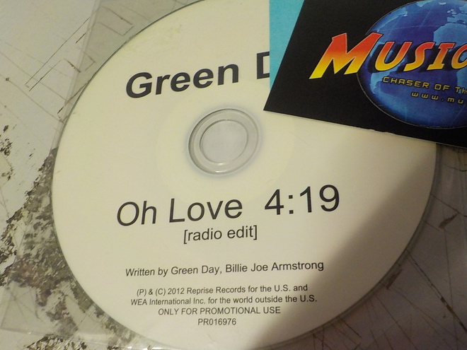 GREEN DAY - OH LOVE RADIO EDIT PROMO CD-R