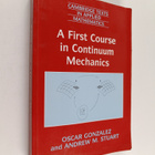 Oscar Gonzalez : A first course in continuum mechanics - pikkukuva 1