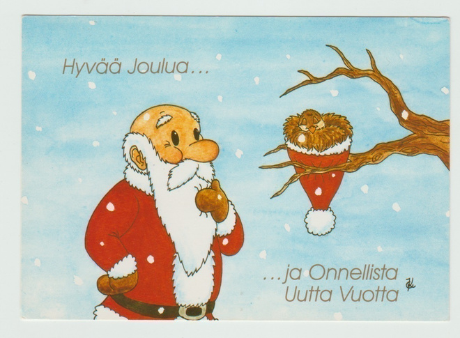 Pukin joulupipo linnunpesänä