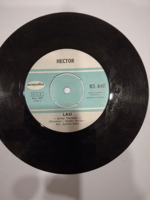 HECTOR Lasi/Huomenta tyyny single Scandia KS 648 v. 1966