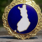Suomen kartta. Emalinen merkki. Valmistajan leimalla. Halkai - pikkukuva 4