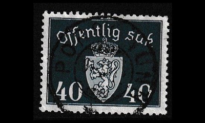 Norja 41 o Virkamerkki 40 öre (1939)