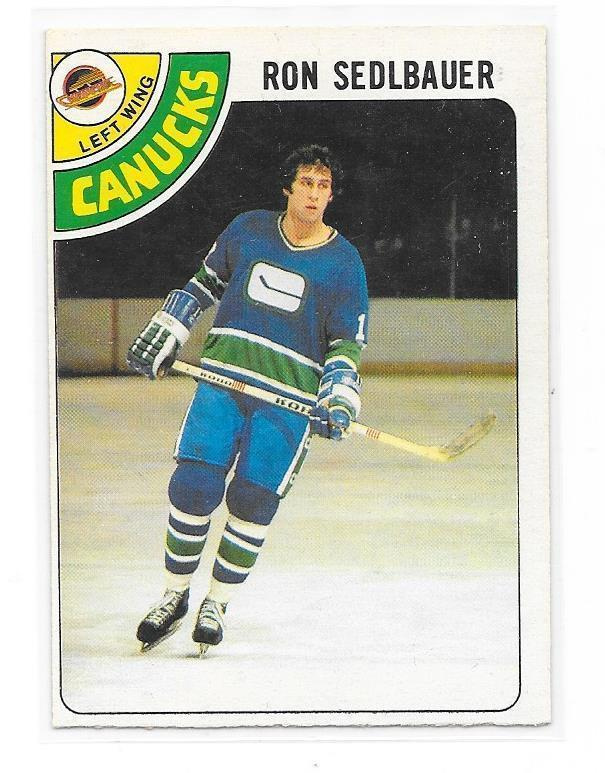 1978-79 OPC #139 Ron Sedlbauer Vancouver Canucks