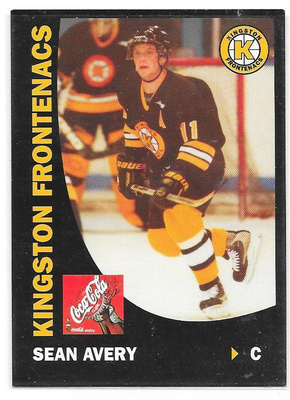 1999-00 Kingston Frontenacs #11 Sean Avery ex Pelicans farmi