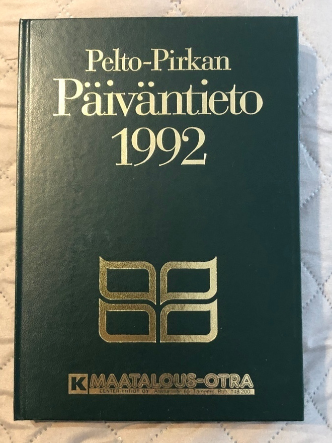 Pelto-Pirkan Päiväntieto 1992
