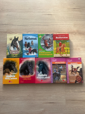 Hevos ratsastus kirjoja x 9