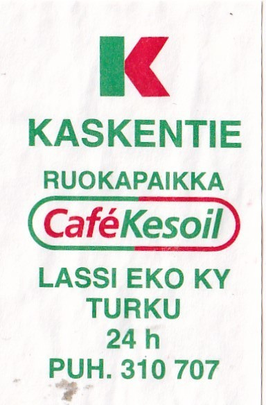 Turku, Kaskentie, Lassi Eko Ky , Cafe`Kesoil   2/7