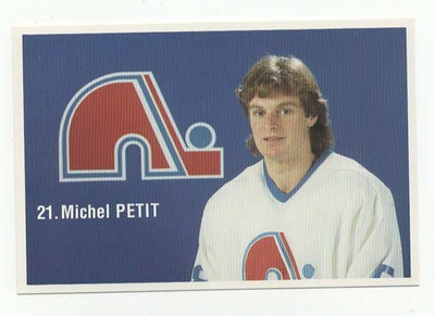 Michel Petit Quebec Nordiques Team Issue Postcard