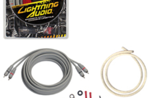 Lightning Audio LA 10 Kit vahvistimen asennus kaapelisarja.