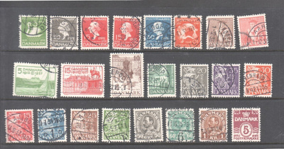 Tanskaa esim. 1935 H.C Andersen sarjaa.