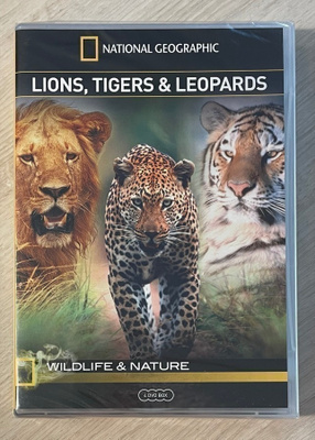 Leijonat, tiikerit ja leopardit (4DVD) luontoelokuvia (UUSI)
