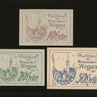Itävalta Notgeld 10, 20, 50 Heller, Regau 1920 - pikkukuva 1