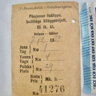 VANHA Pikajunan Lisälippu VR Rautatie 1939 - pikkukuva 1
