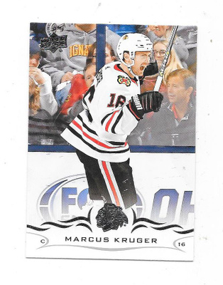 20181-9 Upper Deck  #291 Marcus Krüger , Chicago Blackhawks