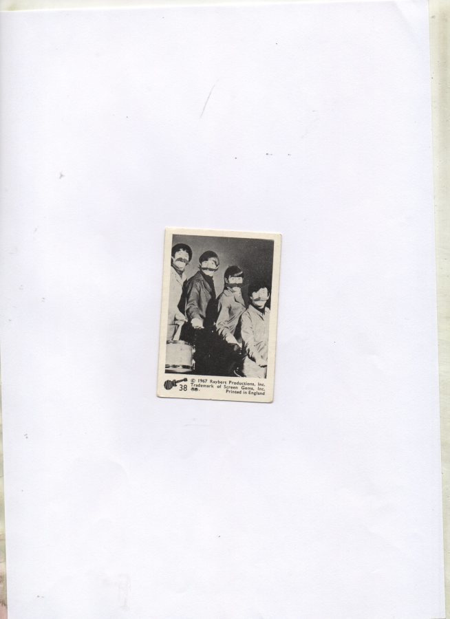 Purkkakuva MONKEES n:o 38 Purukumikuva